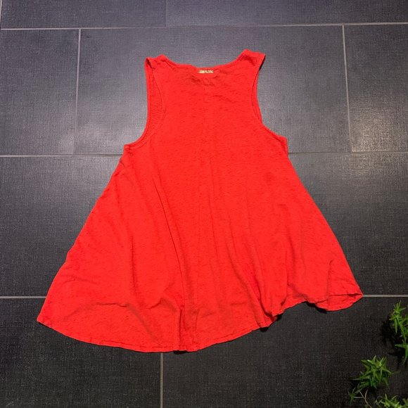 Michael Kors Red Linen Sleeveless A-Line Tunic - Picture 11 of 13